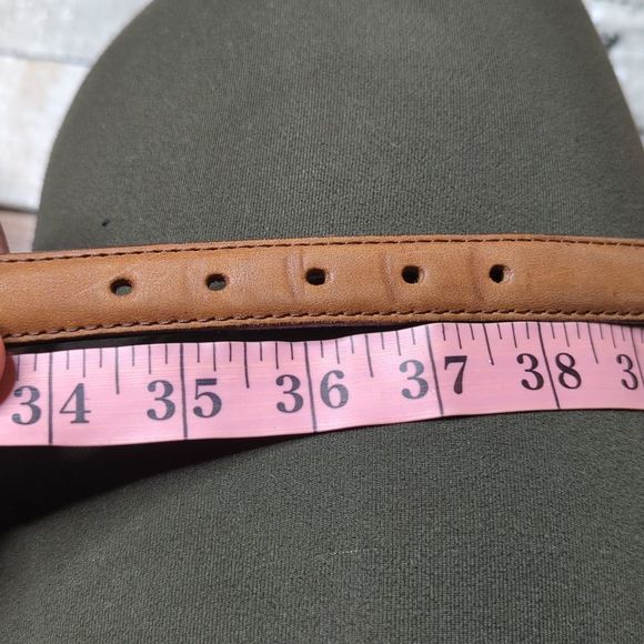 Tony Lama heart stud embroidered western belt